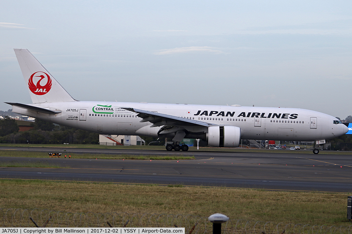 JA705J, Boeing 777-246/ER C/N 32893, ONTO 34L
