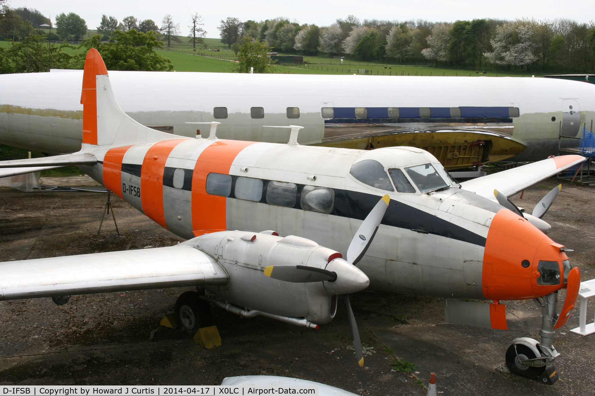 D-IFSB, De Havilland DH-104 Dove 2B C/N 04379, At the de Havilland Aircraft Museum