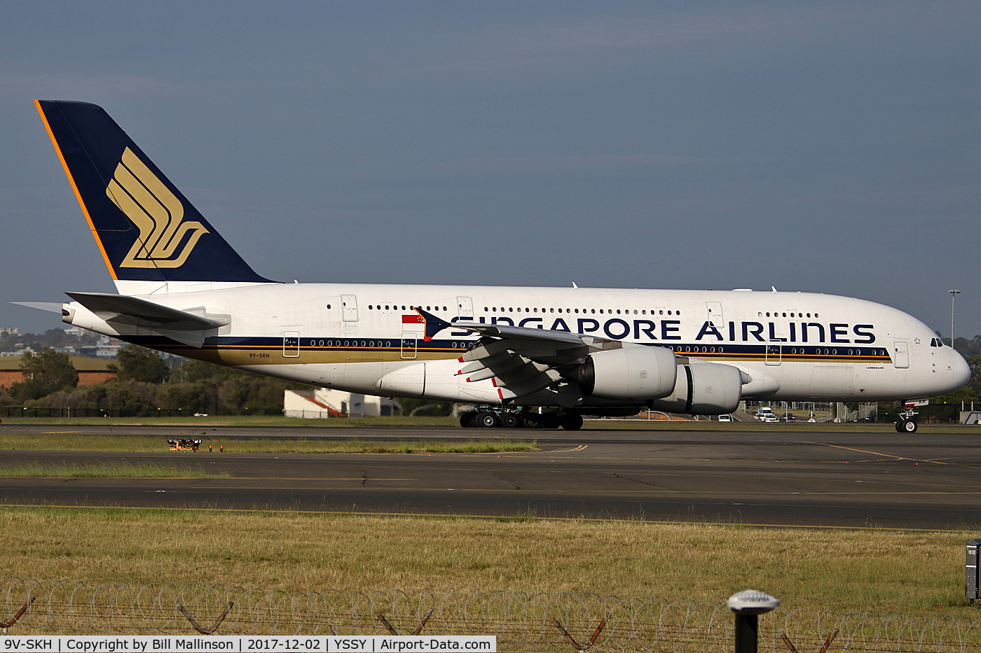 9V-SKH, 2008 Airbus A380-841 C/N 021, IN FROM SIN