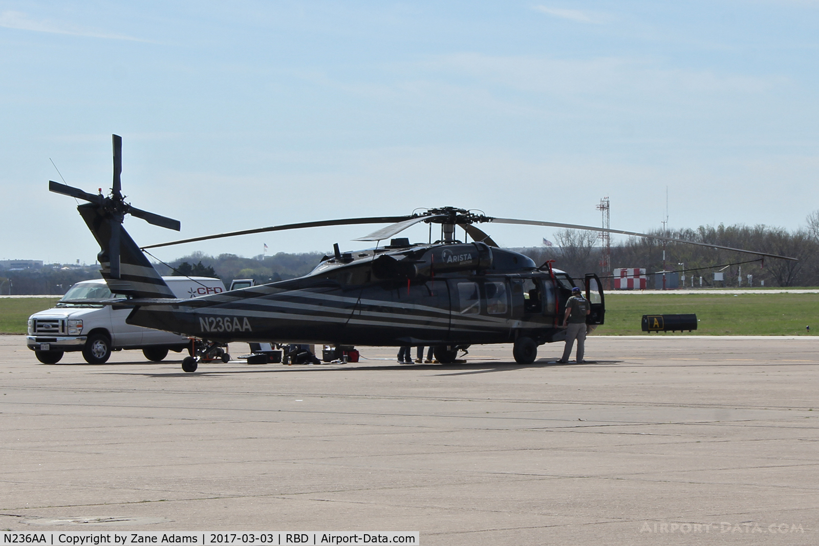 N236AA, 1981 Sikorsky UH-60A Black Hawk C/N 70-339, In town for the 2017 Heliexpo - Dallas, TX