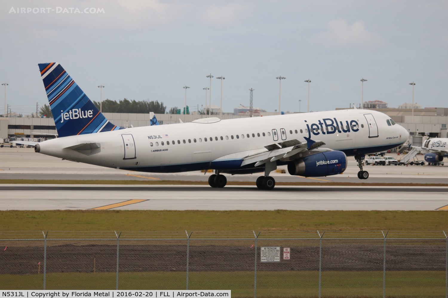 N531JL, 2001 Airbus A320-232 C/N 1650, Jet Blue