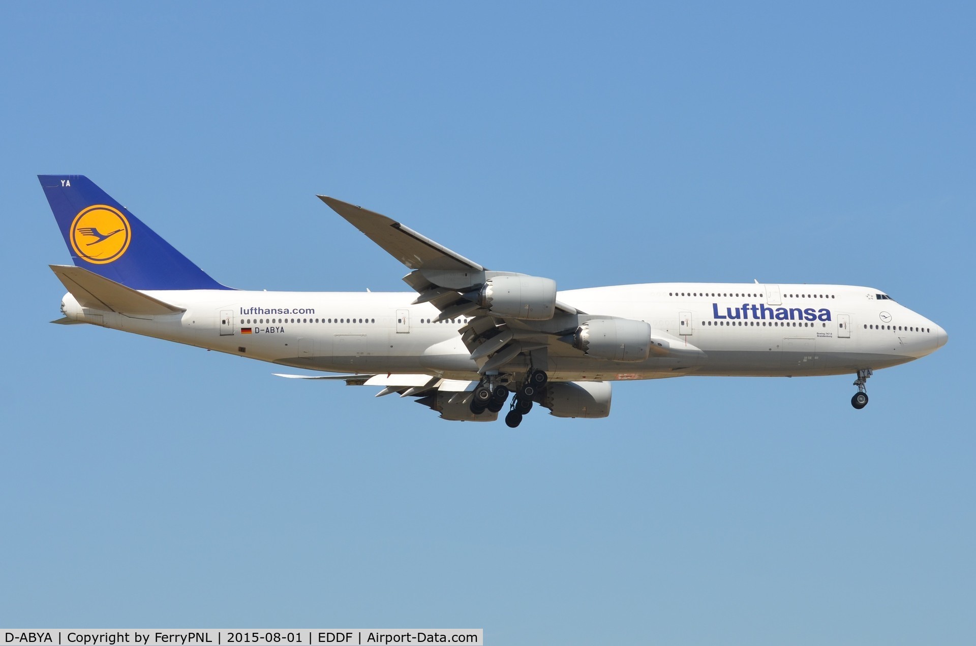 D-ABYA, 2012 Boeing 747-830 C/N 37827, LH B748 landing