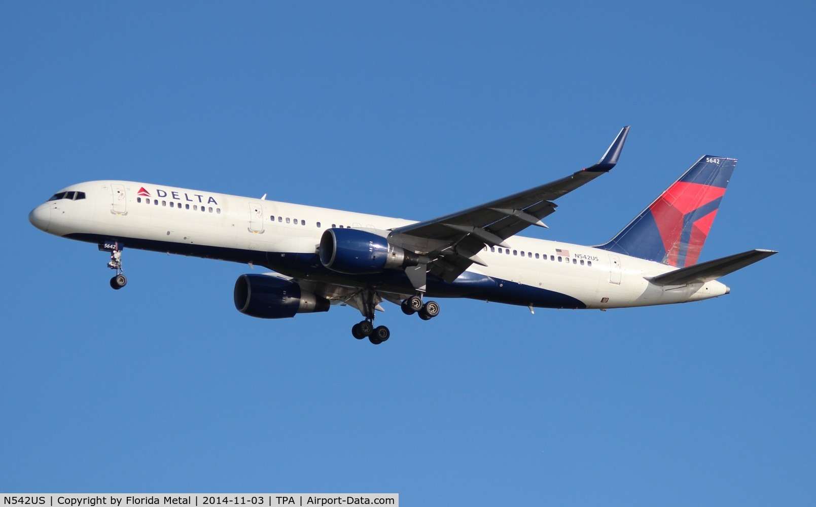 N542US, 1996 Boeing 757-251 C/N 26489, Delta