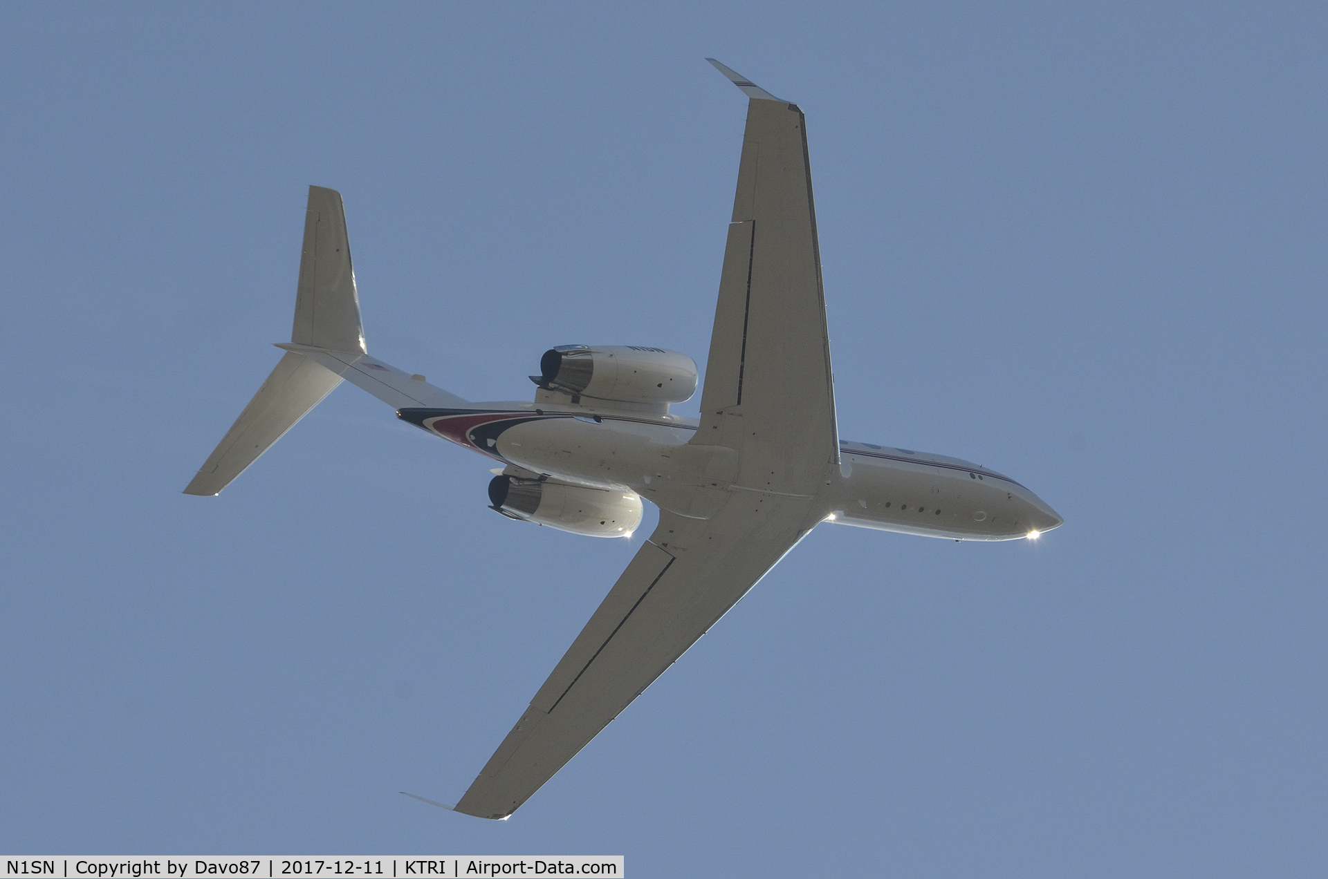 N1SN, 2000 Gulfstream Aerospace G-IV C/N 1433, Taking off from Tri-Cities Airport (KTRI) in Blountville, TN.
