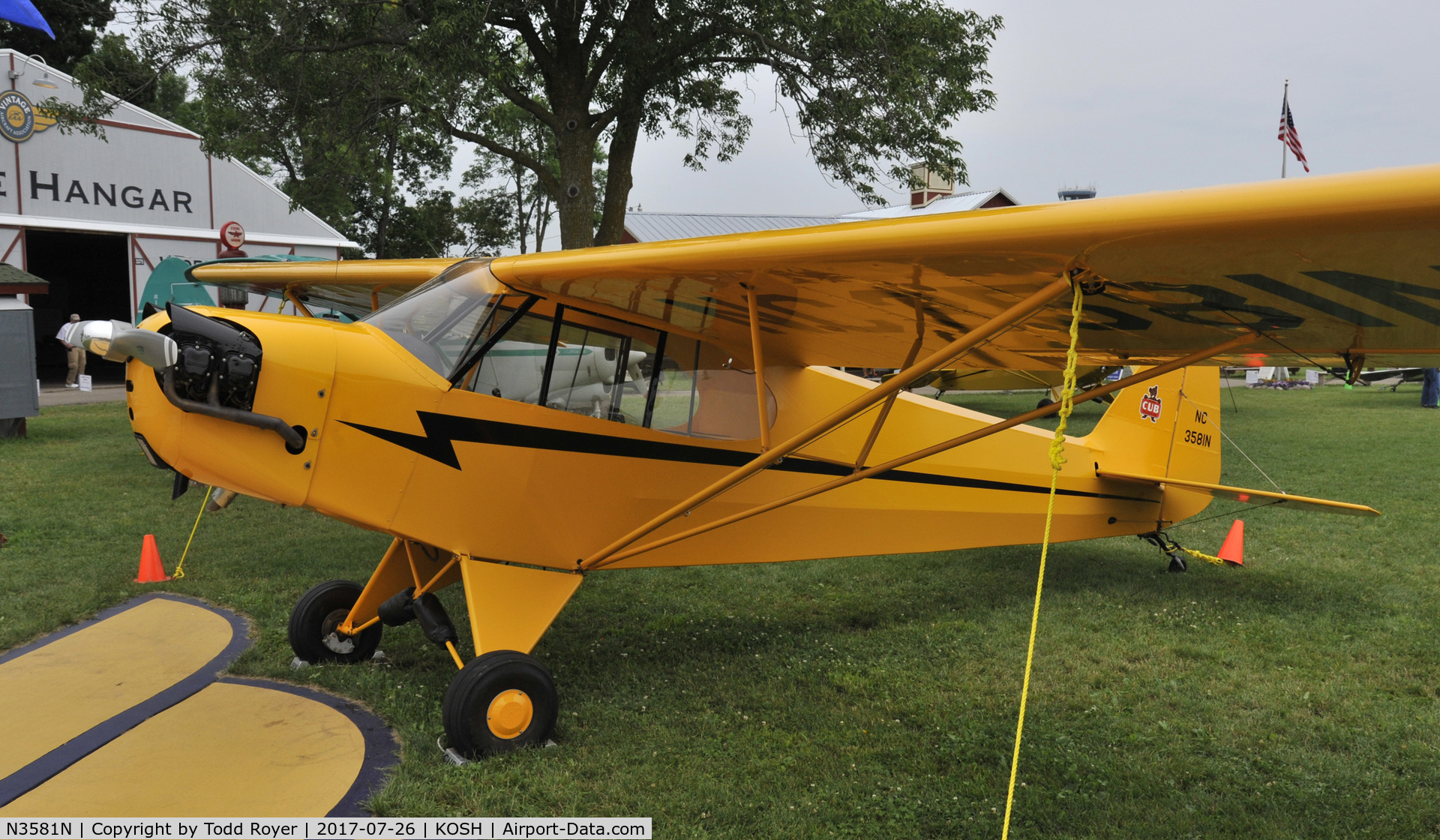 N3581N, 1947 Piper J3C-65 Cub Cub C/N 22822, Airventure 2017