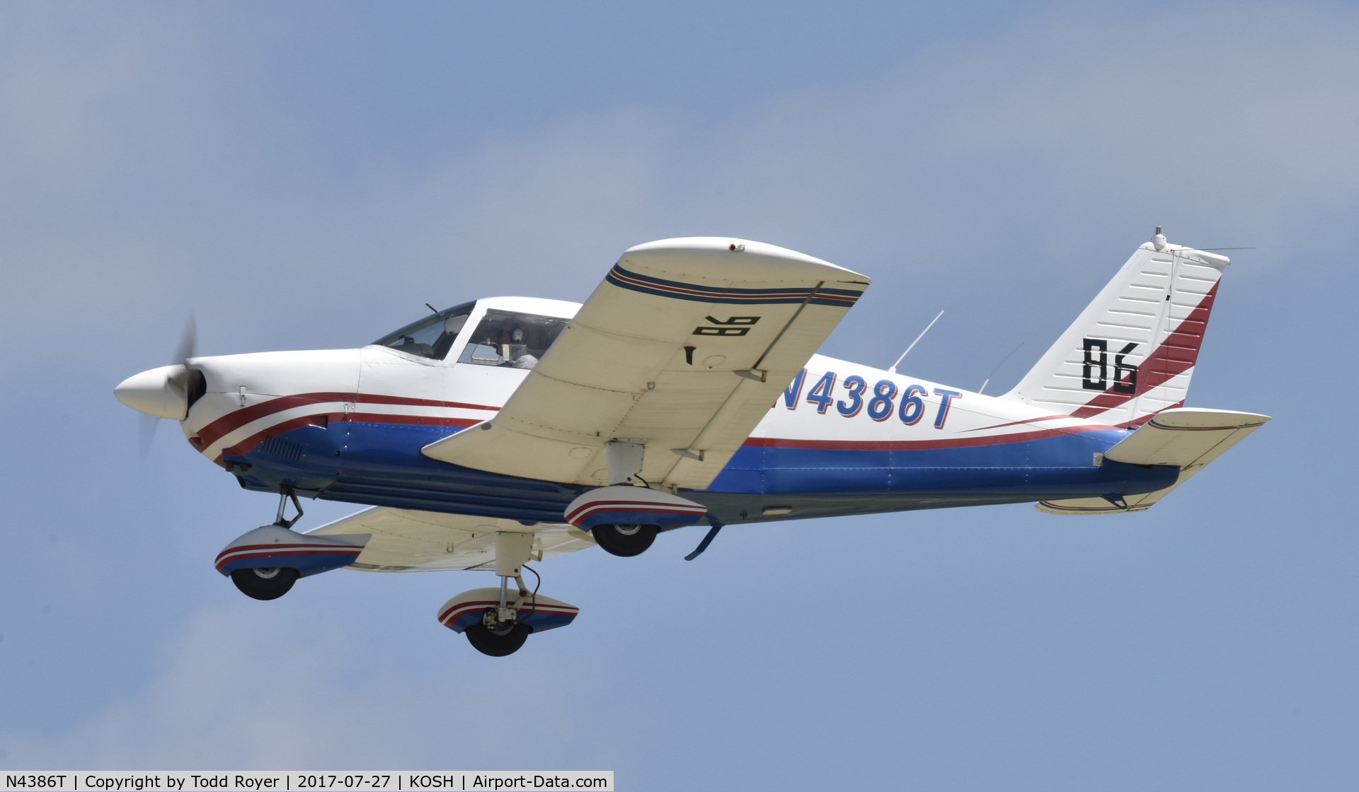 N4386T, 1971 Piper PA-28-180 Cherokee C/N 28-7105221, Airventure 2017