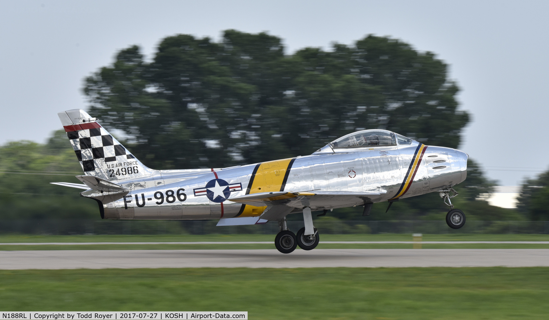 N188RL, 1952 North American F-86F Sabre C/N 191-682, Airventure 2017