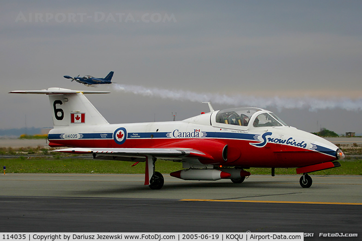 114035, Canadair CT-114 Tutor C/N 1035, CAF CT-114 Tutor 114035  C/N 1035 from Snowbirds Demo Team 15 Wing CFB Moose Jaw, SK