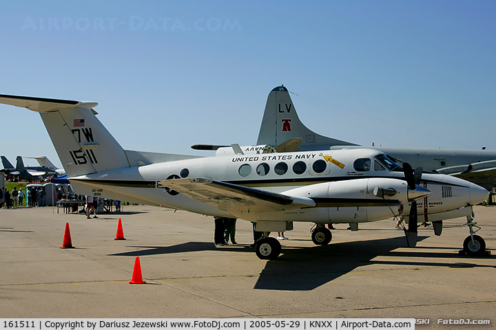 161511, 1982 Beech UC-12B Huron C/N BJ-59, UC-12B Huron 161511 7W from   NAS JRB Willow Grove, PA