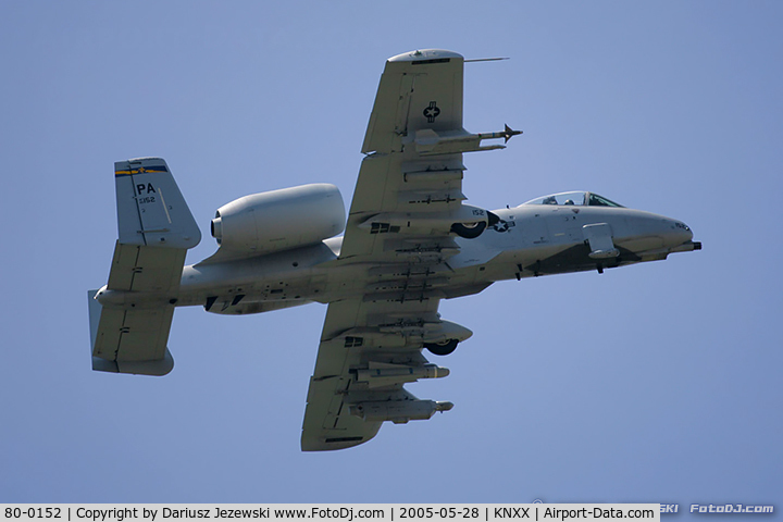 80-0152, 1980 Fairchild Republic A-10C Thunderbolt II C/N A10-0502, A-10C Thunderbolt 80-0152 IN from 163rd FS 