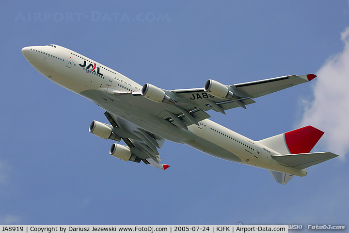 JA8919, 1999 Boeing 747-446 C/N 27100, Boeing 747-446 - Japan Airlines - JAL  C/N 27100, JA8919