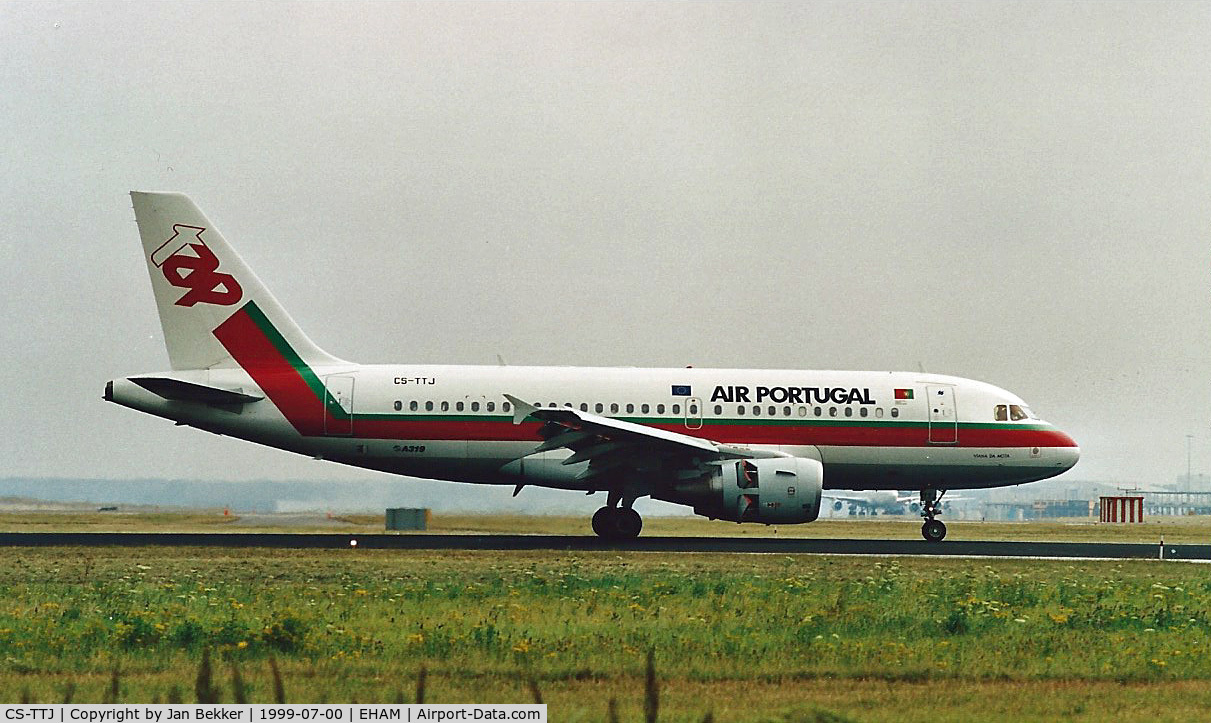 CS-TTJ, 1999 Airbus A319-111 C/N 979, Schiphol Amsterdam