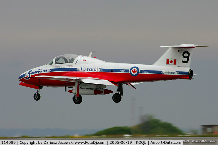 114089, Canadair CT-114 Tutor C/N 1089, CAF CT-114 Tutor 114089 C/N 1089 from Snowbirds Demo Team 15 Wing CFB Moose Jaw, SK