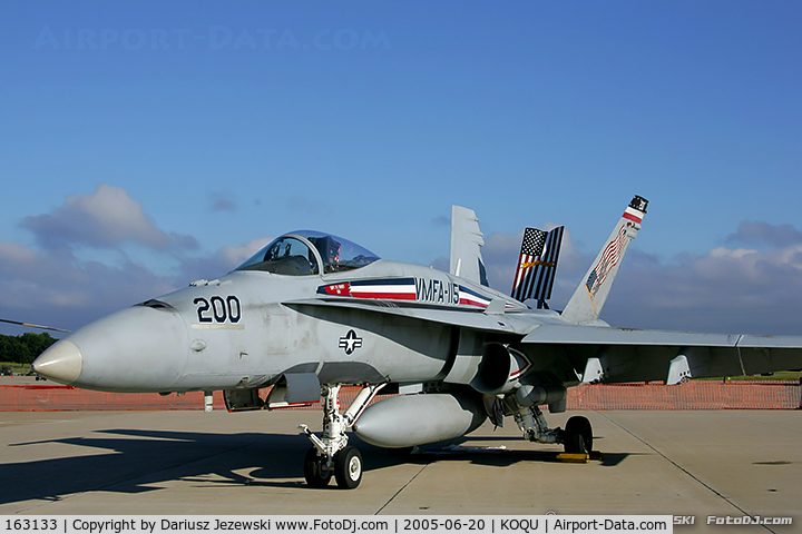 163133, 1987 McDonnell Douglas F/A-18A Hornet C/N 544/A452, F/A-18A Hornet 163133 AC-200 from VMFA-115 