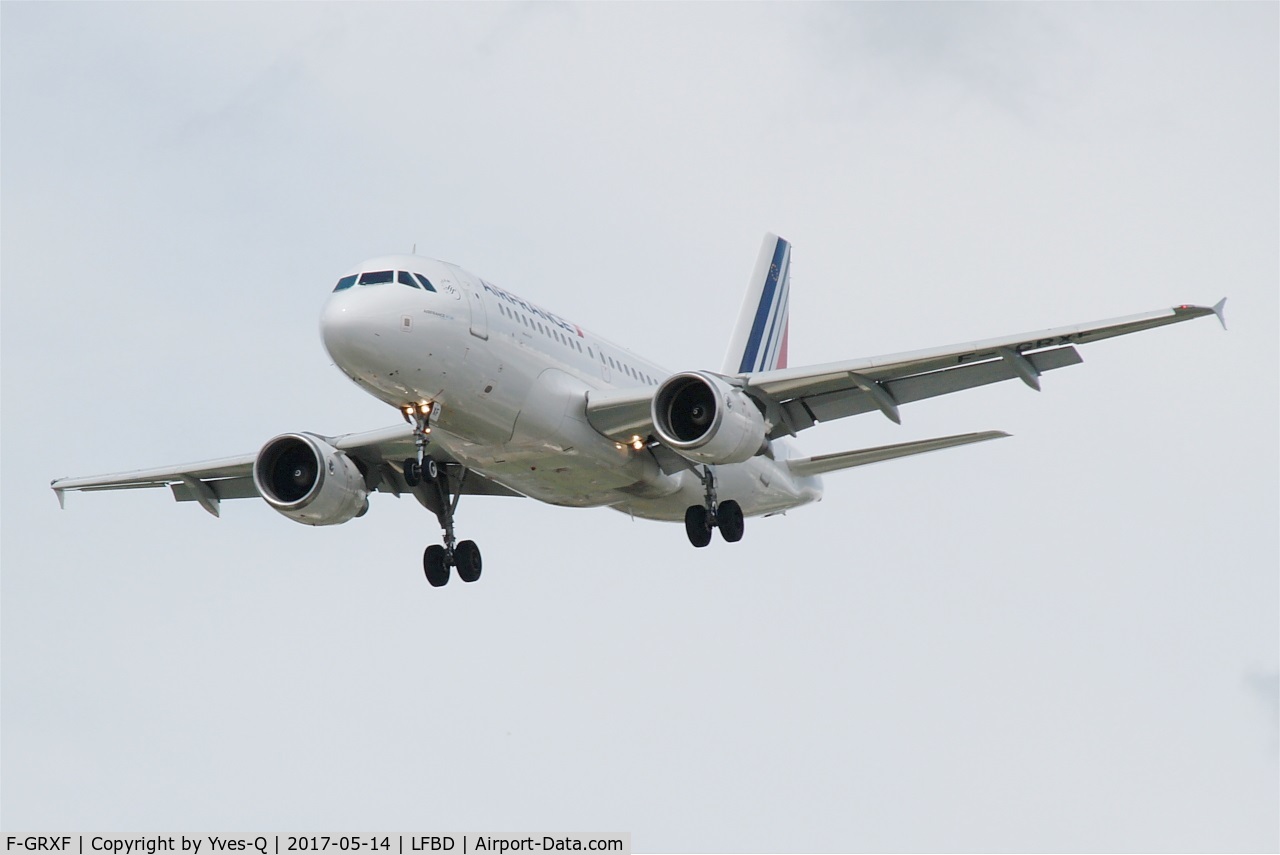 F-GRXF, 2003 Airbus A319-111 C/N 1938, Airbus A319-111, Short approach rwy 23, Bordeaux-Mérignac airport (LFBD-BOD)