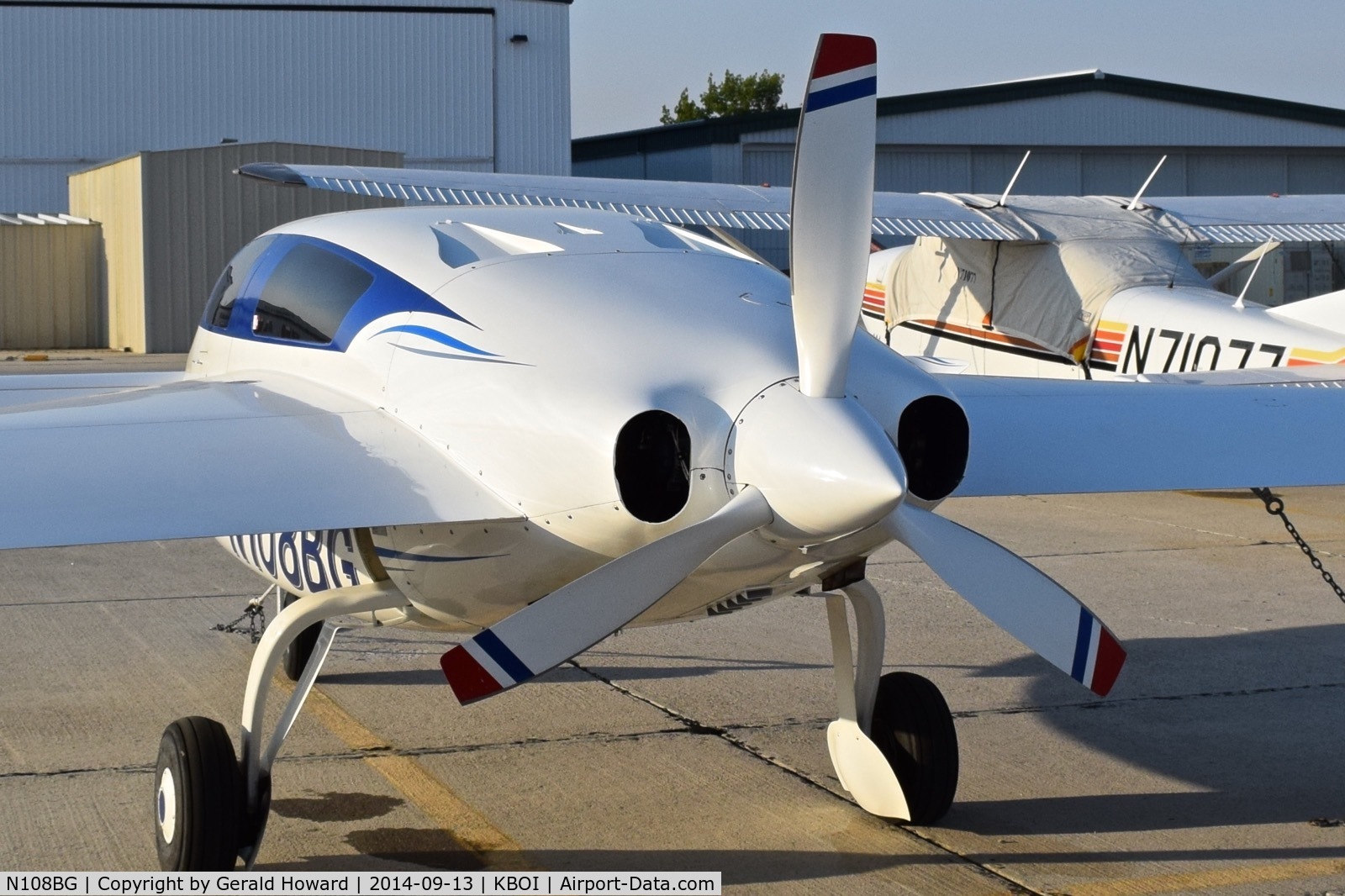 N108BG, Velocity Velocity XL RG-5 C/N 3RX164, Parked on the south GA ramp.