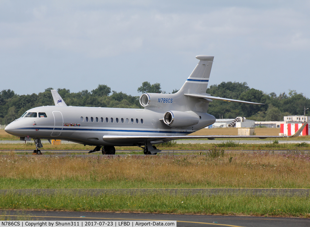 N786CS, 2008 Dassault Falcon 7X C/N 31, Parked at the General Aviation area...