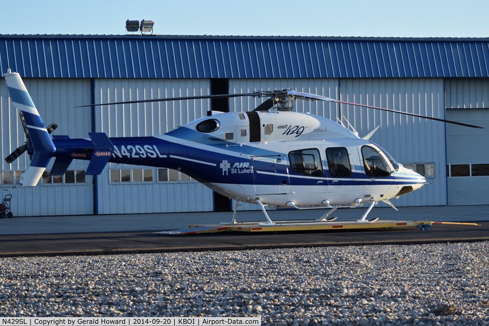 N429SL, Bell 429 GlobalRanger C/N 57007, Parked at Aviation Air ramp.