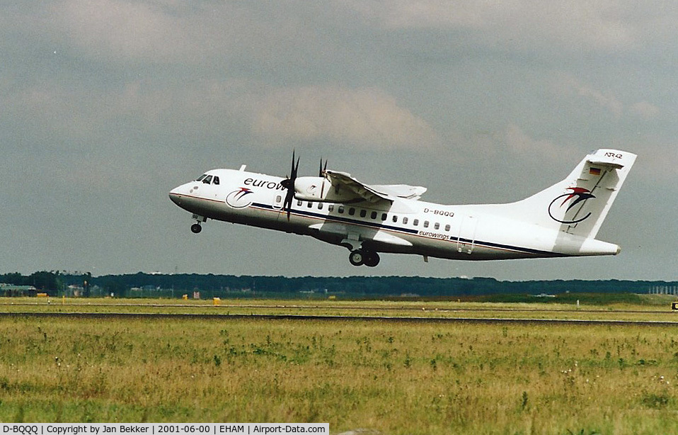 D-BQQQ, 1999 ATR 42-500 C/N 584, Schiphol Amsterdam