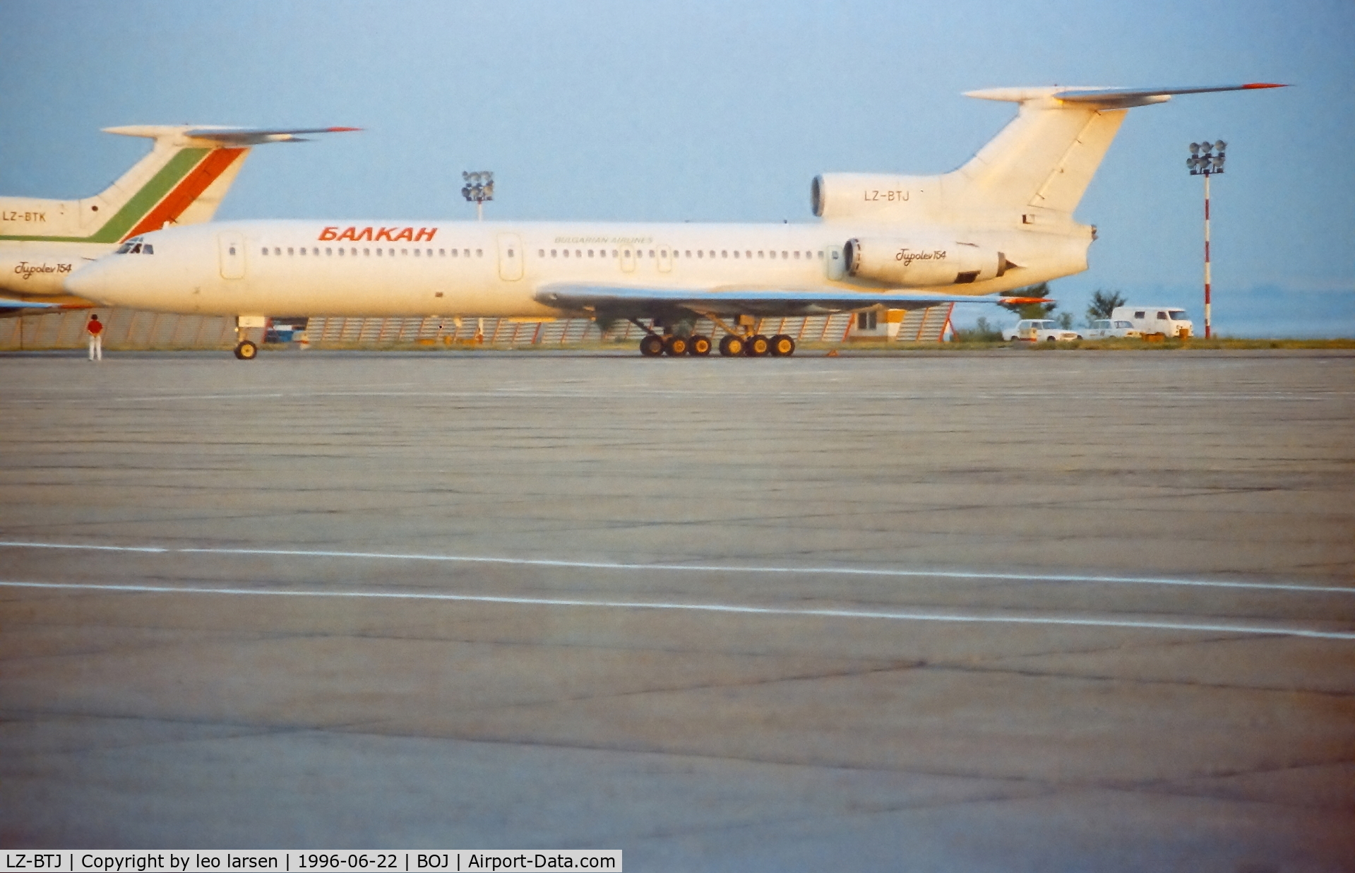 LZ-BTJ, 1978 Tupolev Tu-154B C/N 78A270, Burgas 22.6.1996
