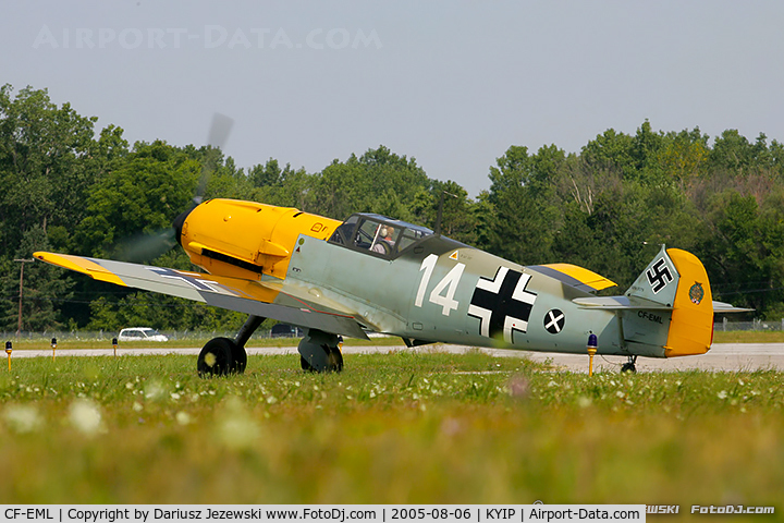 CF-EML, 1939 Messerschmitt Bf-109E-4 C/N 3579, Messerschmitt Bf-109E-4  C/N 3579, CF-EML