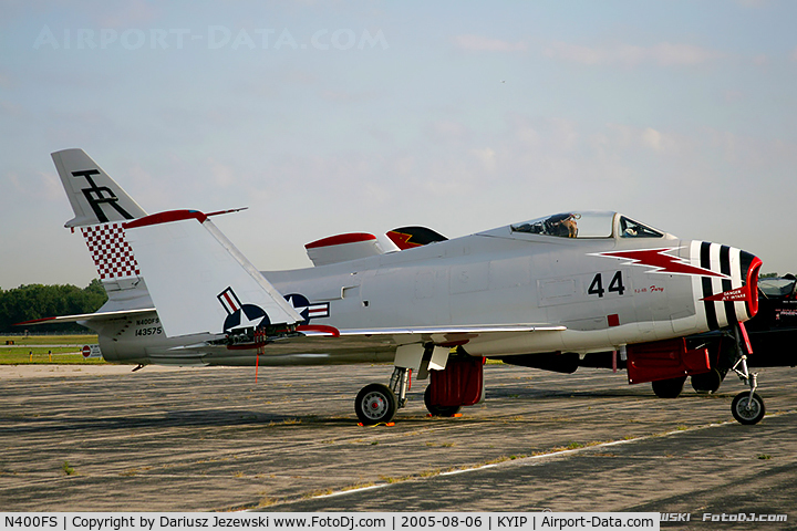 N400FS, 1958 North American AF-1E Fury C/N 244-83, North American FJ-4B Fury  C/N 143575 - Dr. Rich Sugden, N400FS
