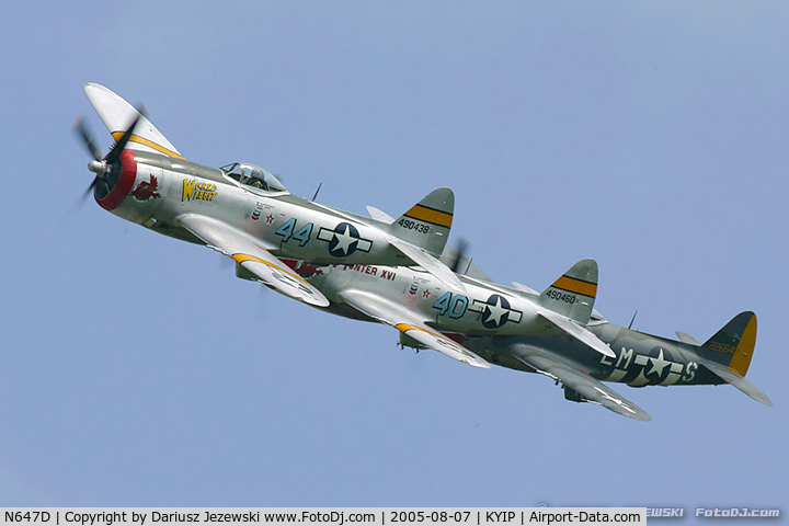 N647D, 1944 Republic P-47D Thunderbolt C/N 8955583, Republic P-47D Thunderbolt 