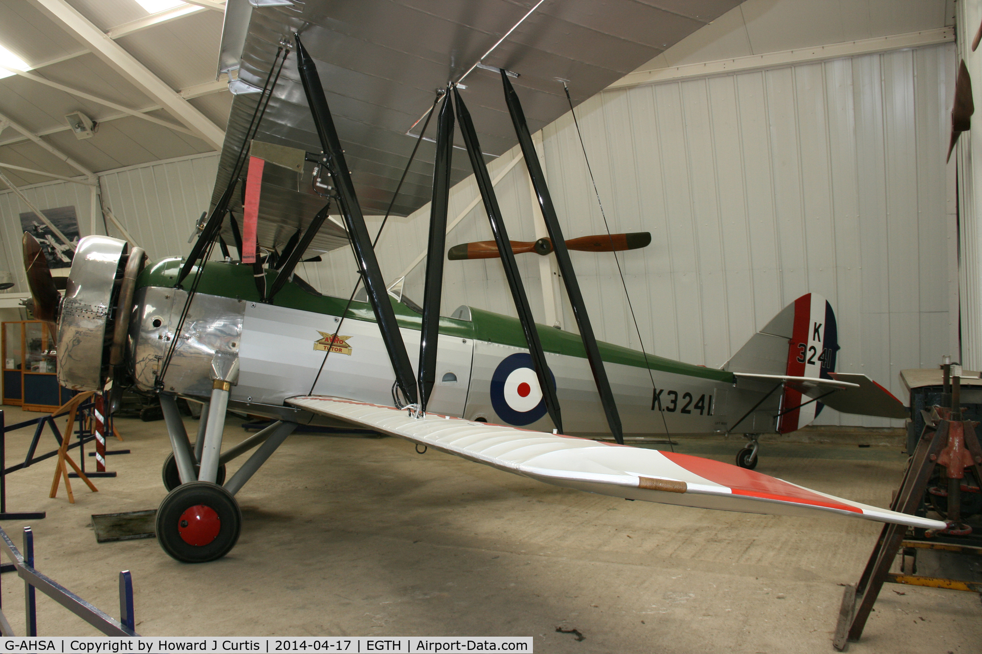 G-AHSA, 1933 Avro 621 Tutor C/N K3215, Shuttleworth Trust