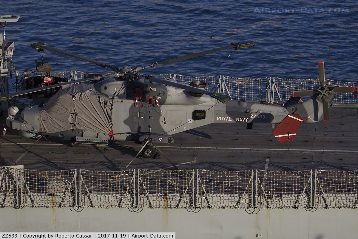 ZZ533, AgustaWestland AW-159 Wildcat HMA.2 C/N 541, Valletta Port