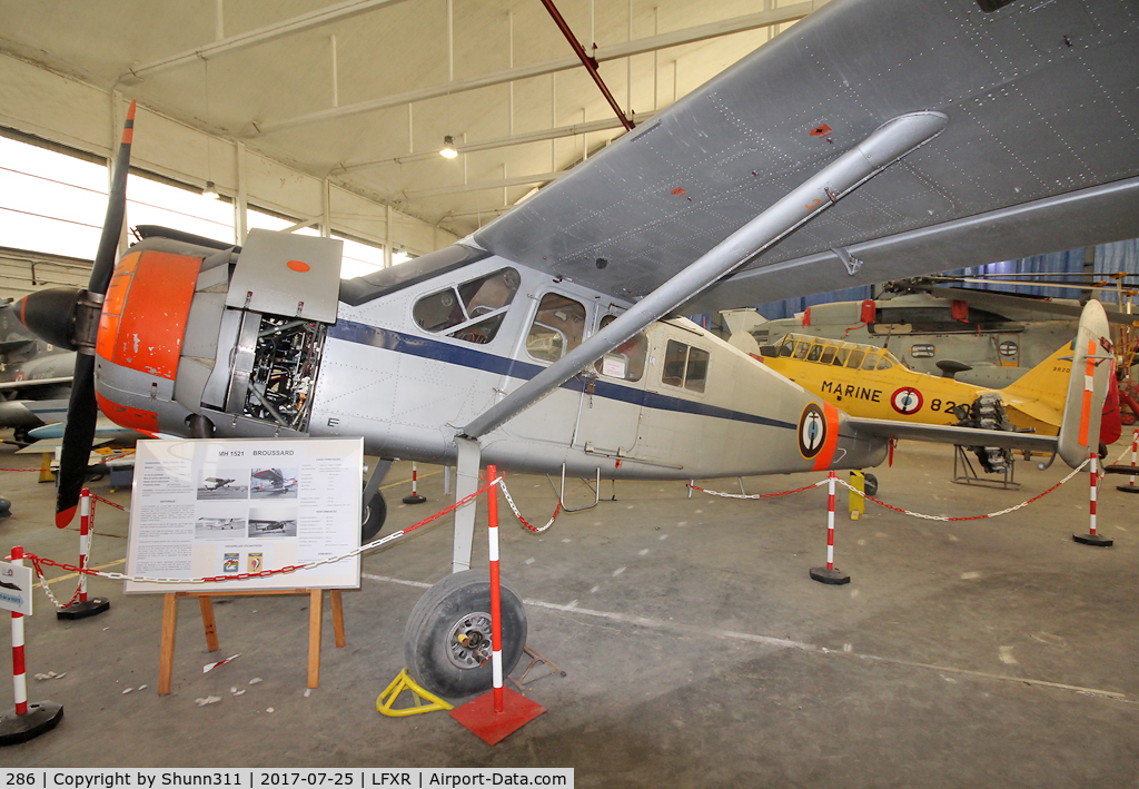 286, Max Holste MH-1521 Broussard C/N 286, Preserved French Navy Broussard at the Rochefort Naval Museum...