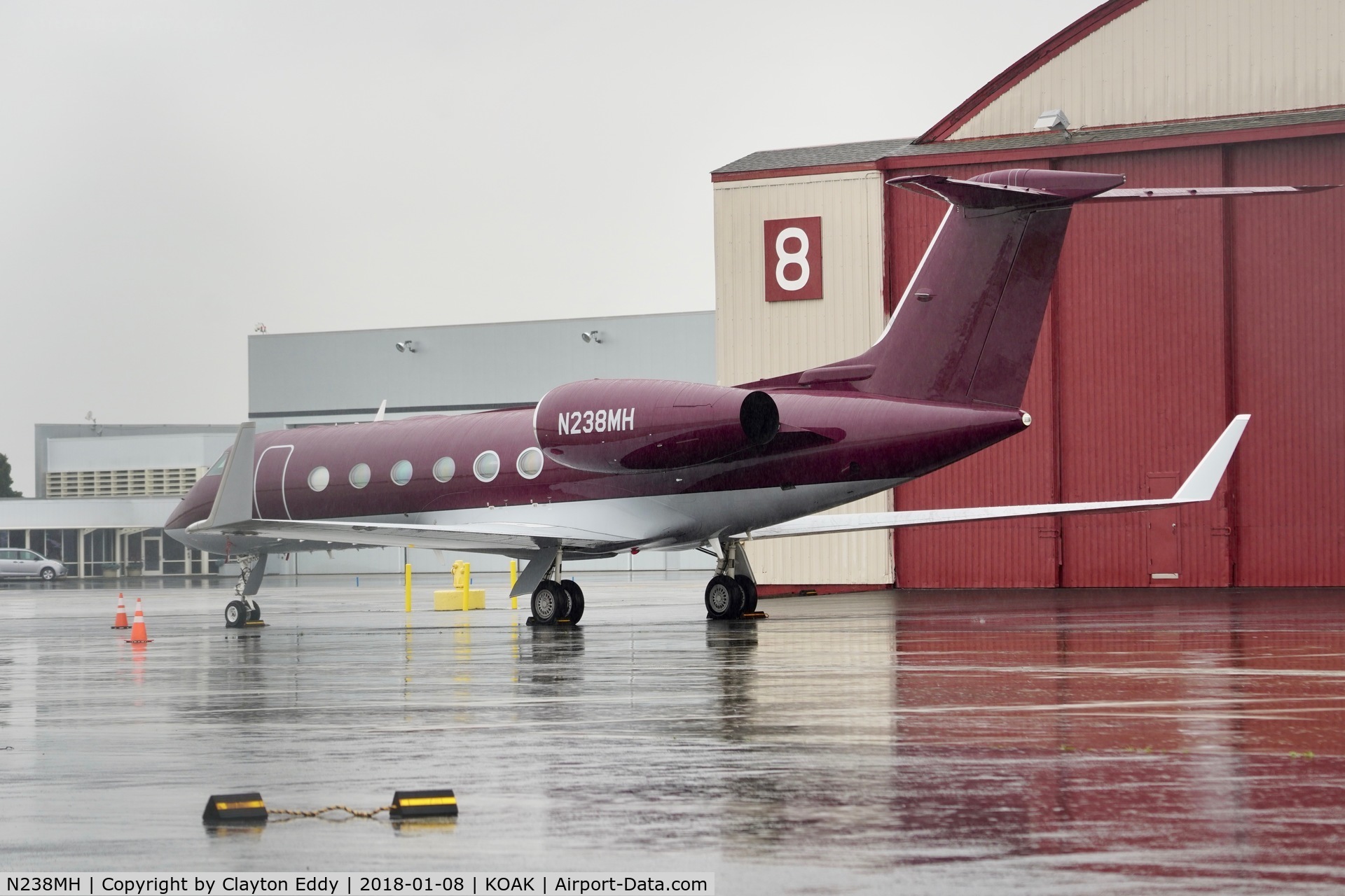 N238MH, 2014 Gulfstream Aerospace GIV-X (G450) C/N 4316, OAK 2018.