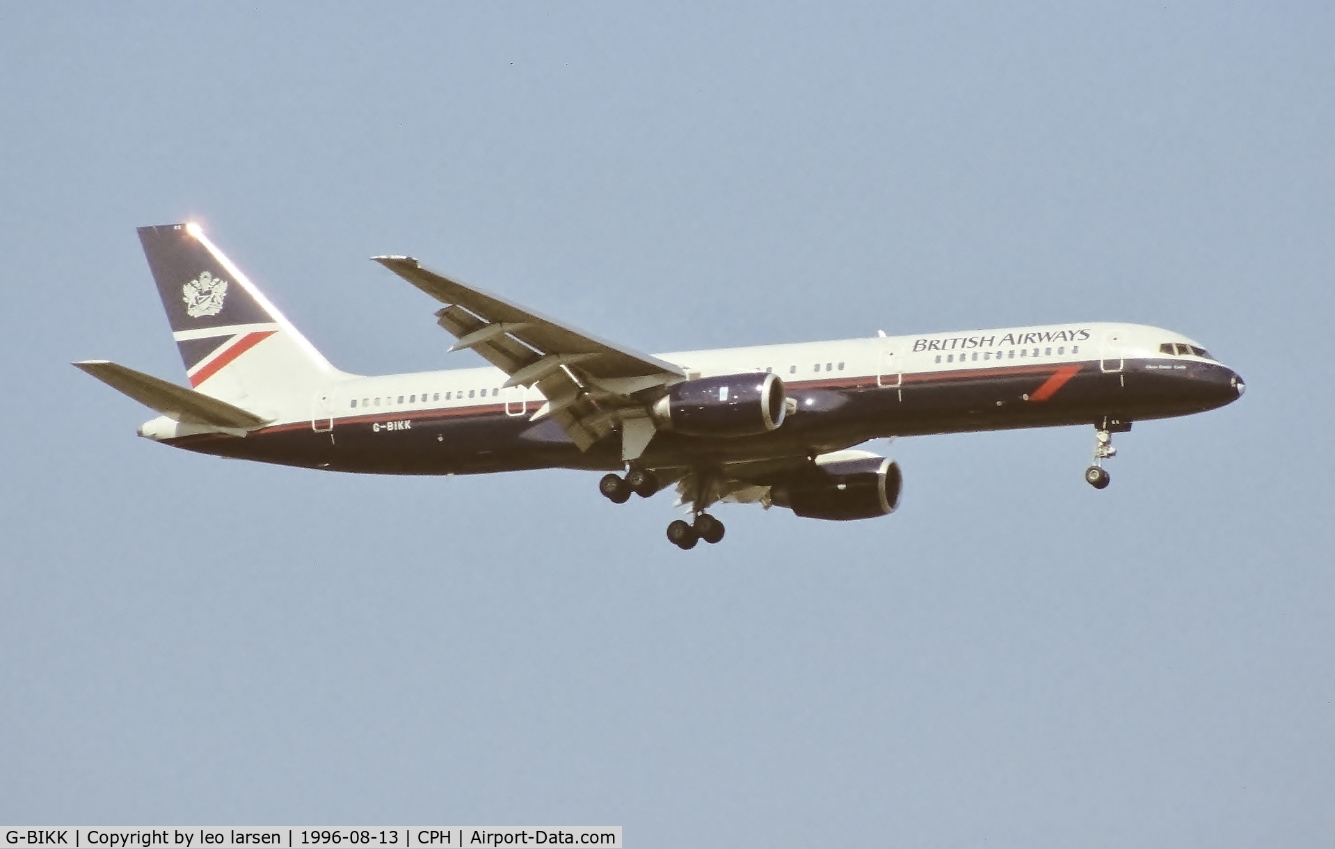 G-BIKK, 1983 Boeing 757-236 C/N 22182, Copenhagen 13.8.1996