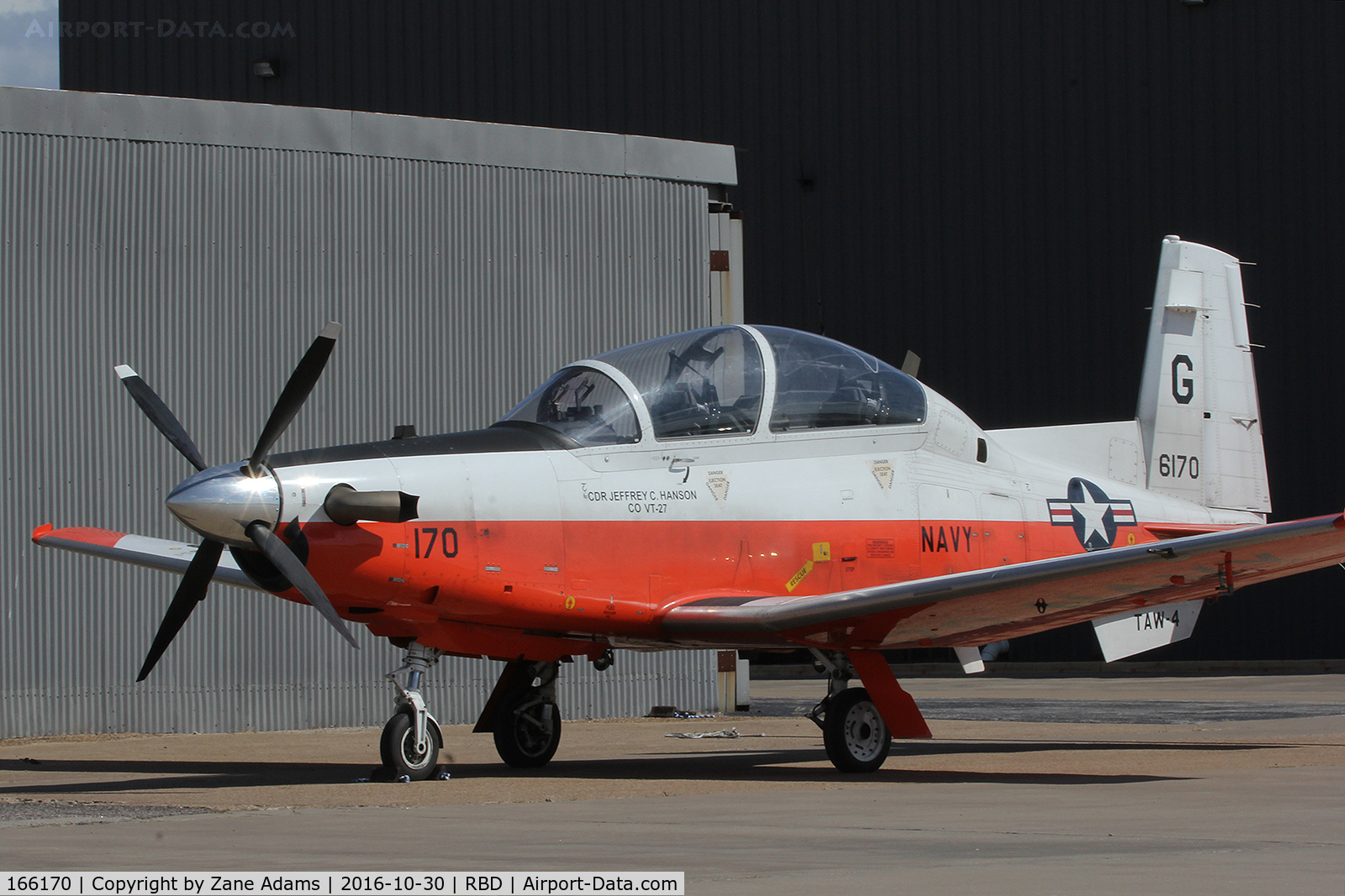 166170, 2001 Raytheon Beech T-6A Texan II C/N E-170, At Dallas Executive Airport