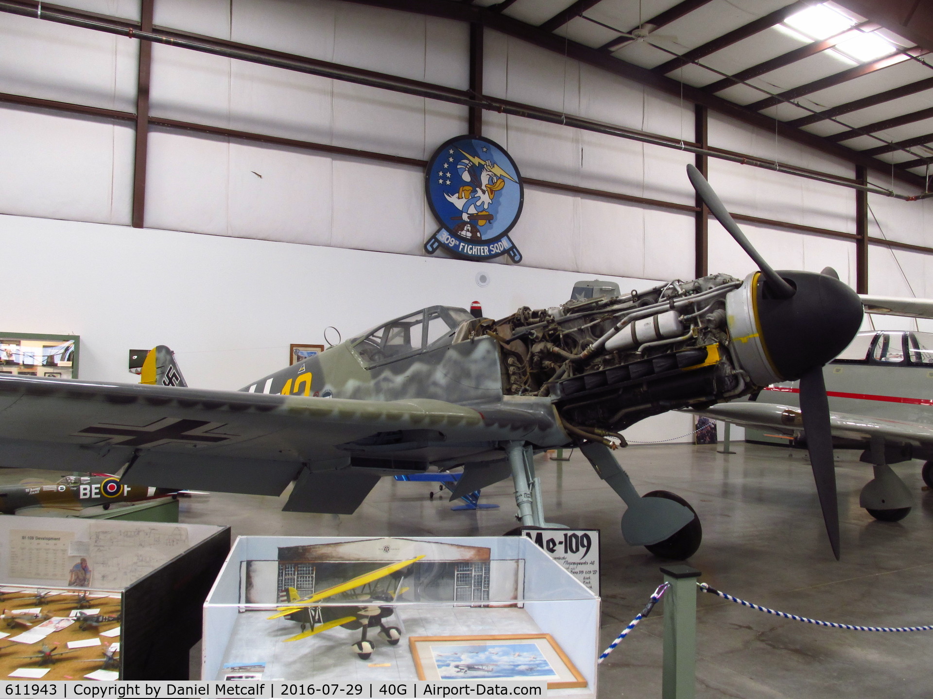 611943, Messerschmitt Bf-109G-10 C/N Not found 611943, Planes of Fame Air Museum (Valle-Williams, AZ Location)