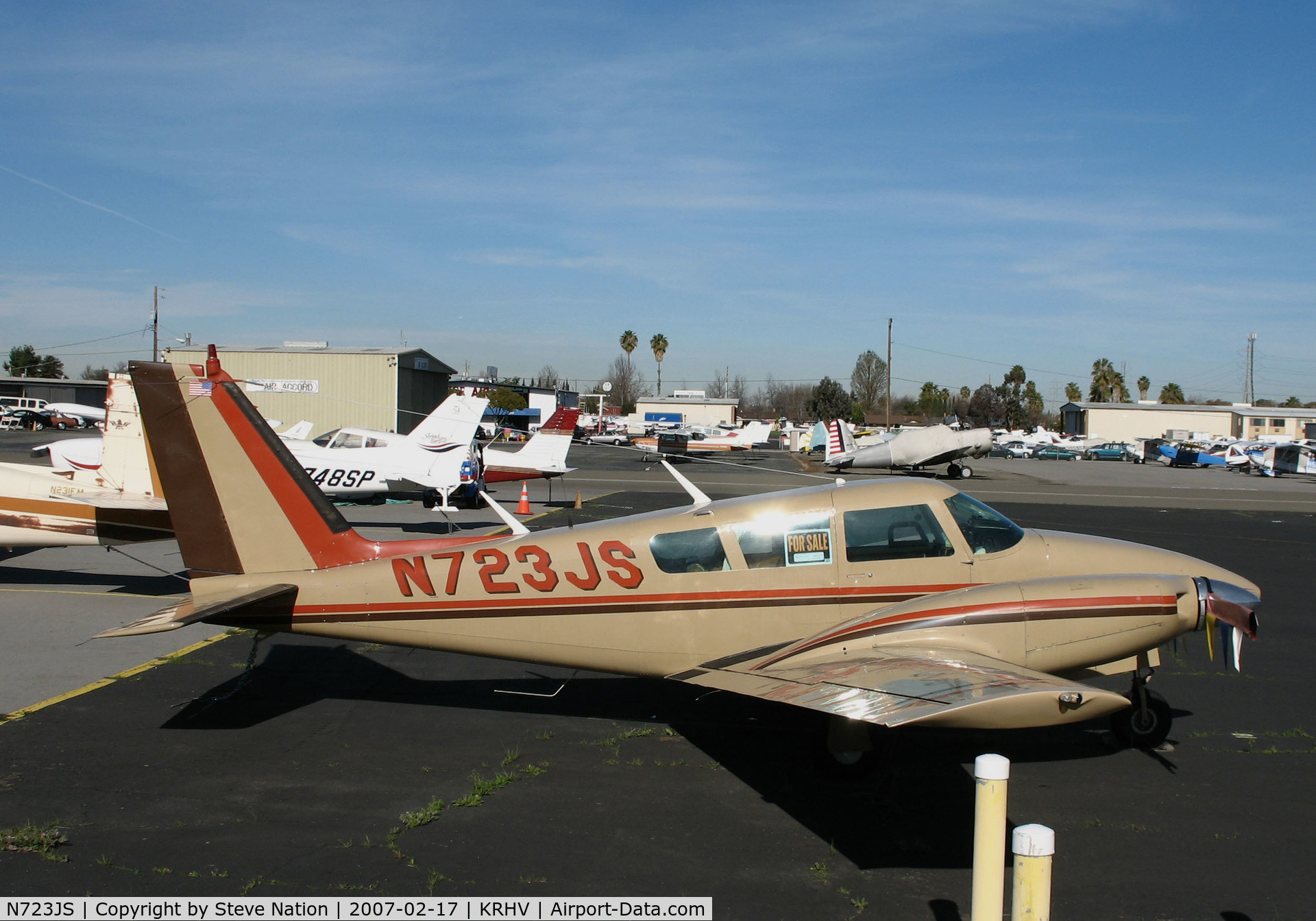 N723JS, 1967 Piper PA-30 Twin Comanche Twin Comanche C/N 30-1512, Locally-based 1967 Piper PA-30 Twin Comanche @ Reid-Hillview Airport (San Jose), CA (to private owner in Slocumb, AL 2011-06-08)