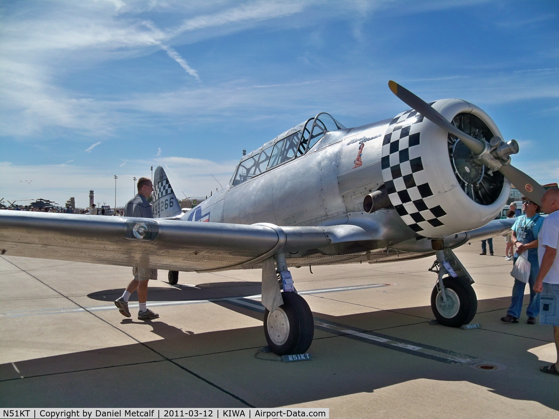 N51KT, 1951 North American T-6G Texan C/N 168-370, Gateway Aviation Day 2011