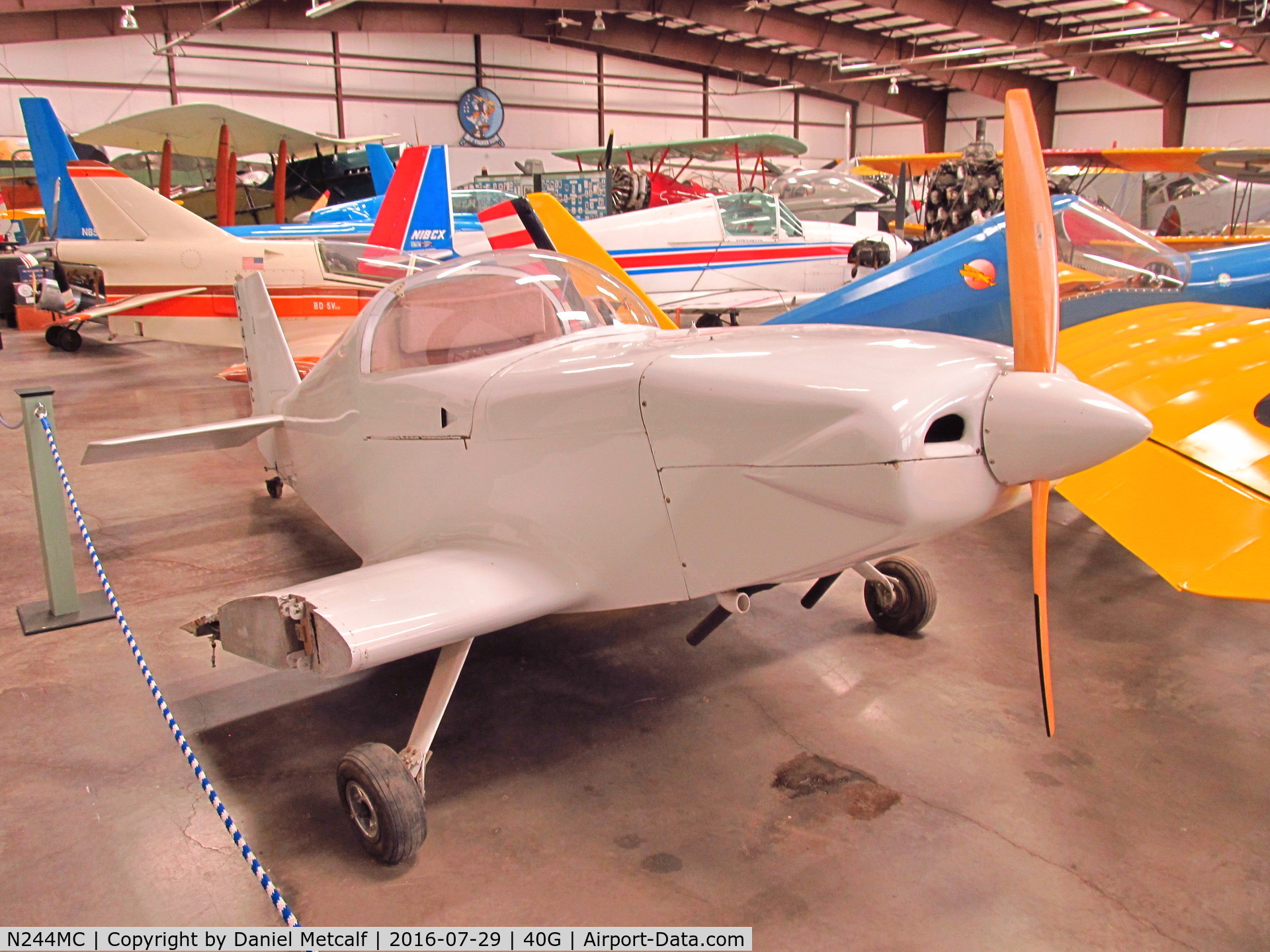 N244MC, 1986 Rand Robinson KR-2 C/N MC-1, Planes of Fame Air Museum (Valle-Williams, AZ Location)