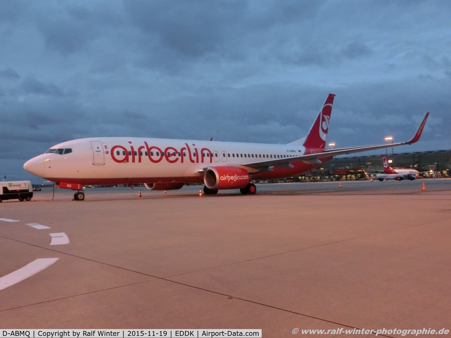 D-ABMQ, 2013 Boeing 737-86J C/N 37780, Boeing 737-86J(W) - HG NLY Niki opby TUIfly for Air Berlin - 37780 - D-ABMQ - 19.11.2015 - CGN