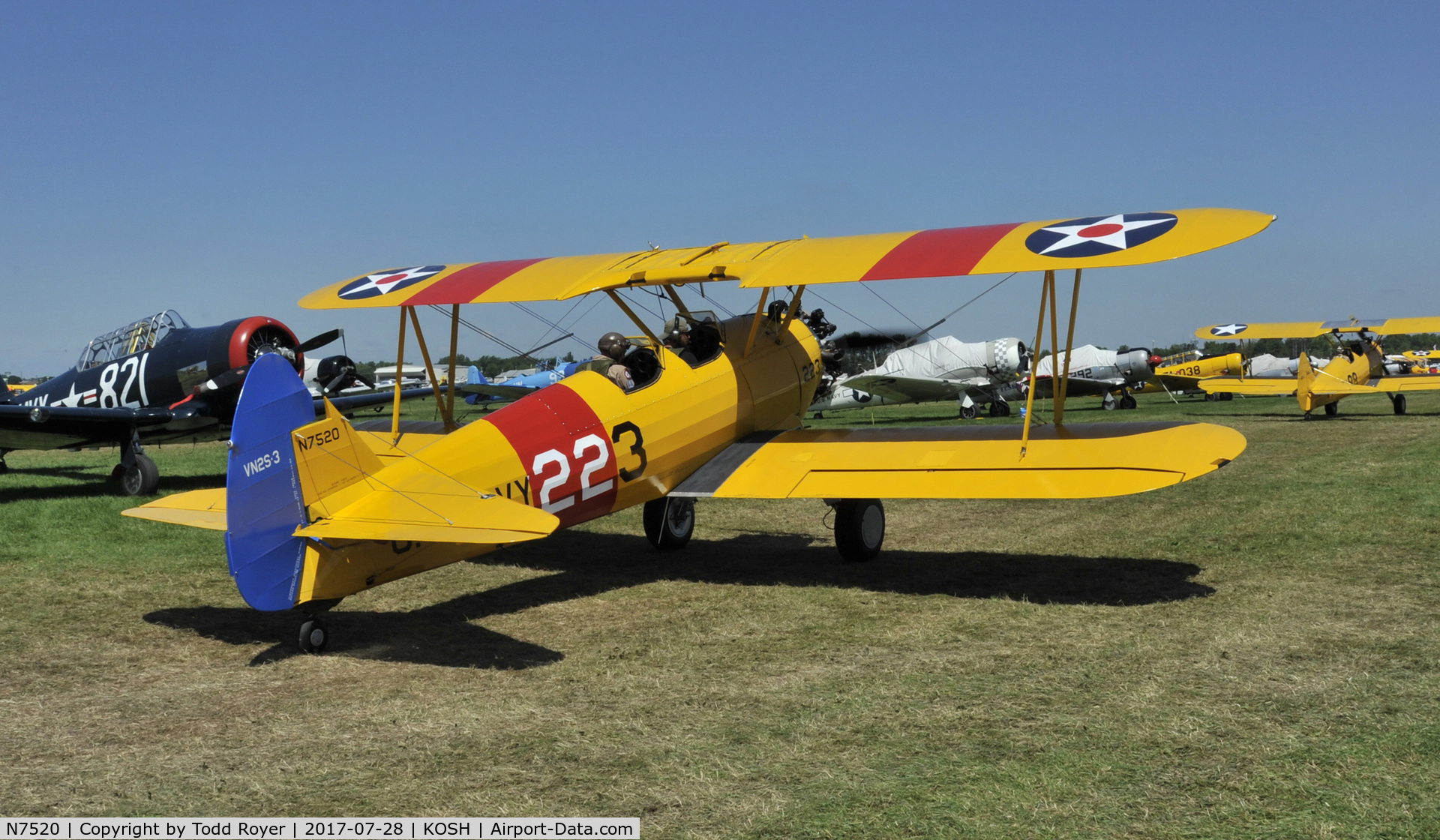 N7520, 1943 Boeing B75N1 C/N 75-7124, Airventure 2017