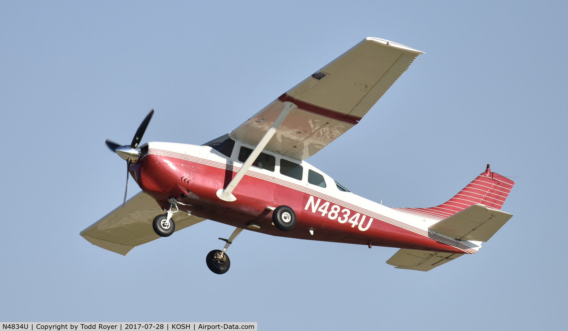 N4834U, 1963 Cessna 210-5A(205A) C/N 205-0534, Airventure 2017
