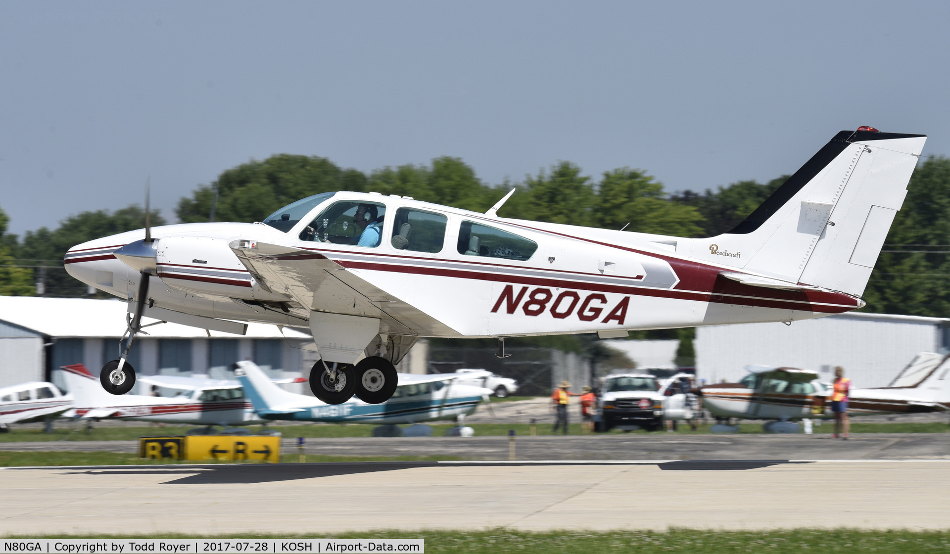N80GA, 1979 Beech E-55 Baron C/N TE-1169, Airventure 2017