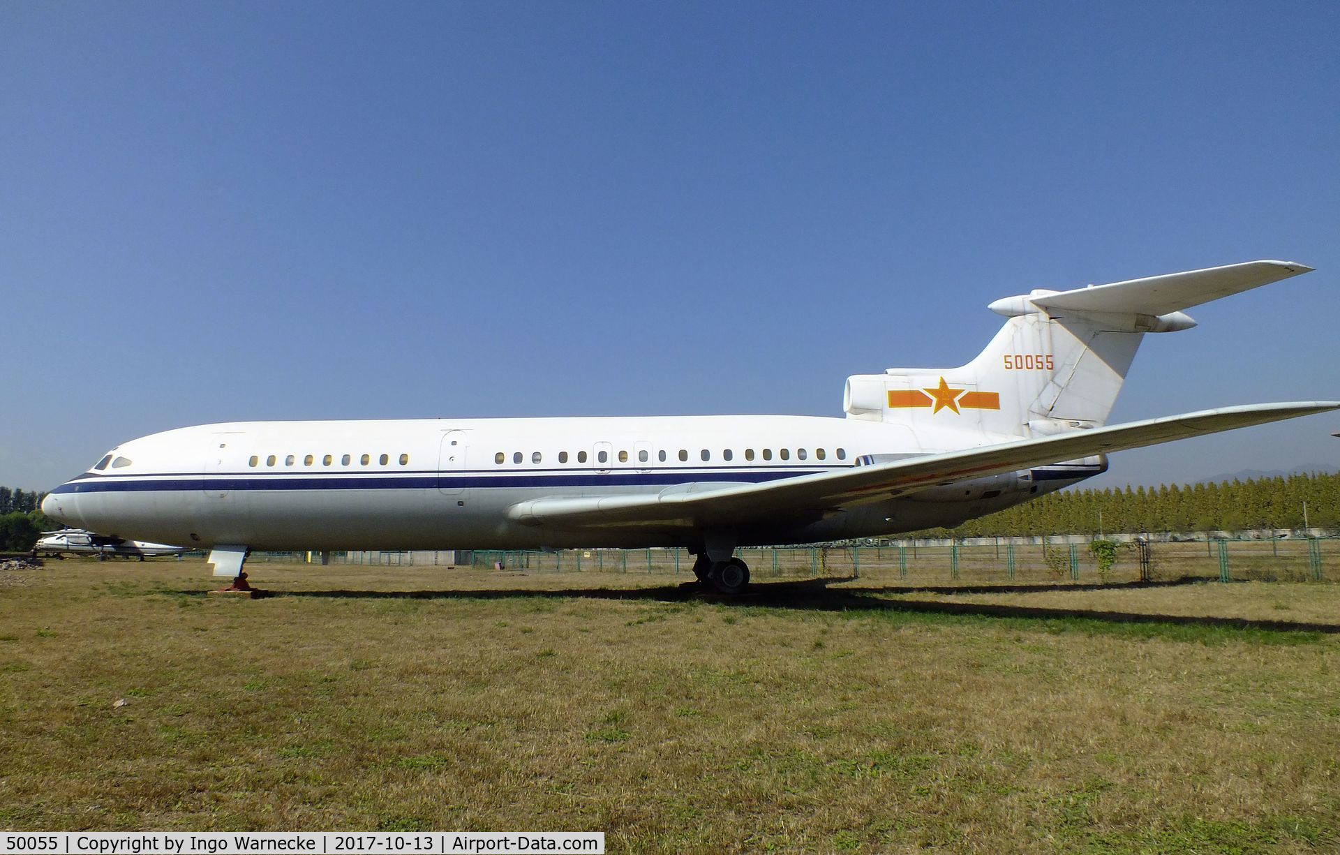 50055, 1977 Hawker Siddeley HS-121 Trident 2E C/N 2188, Hawker Siddeley HS.121 Trident 2E at the China Aviation Museum Datangshan