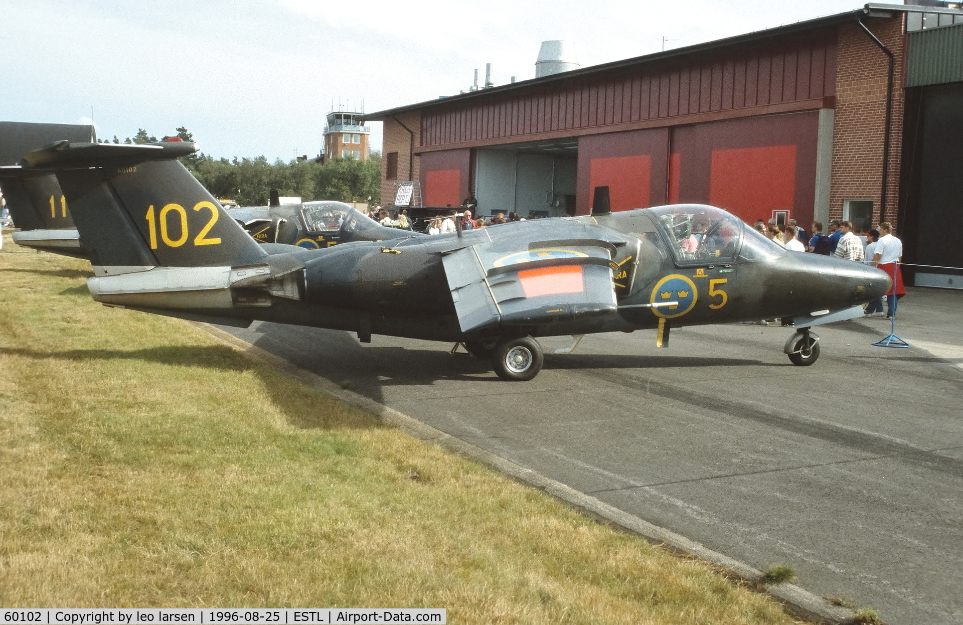 60102, Saab SK-60 C/N 60-102, Ljungbyhed F.5 Air Base 25.8.1996