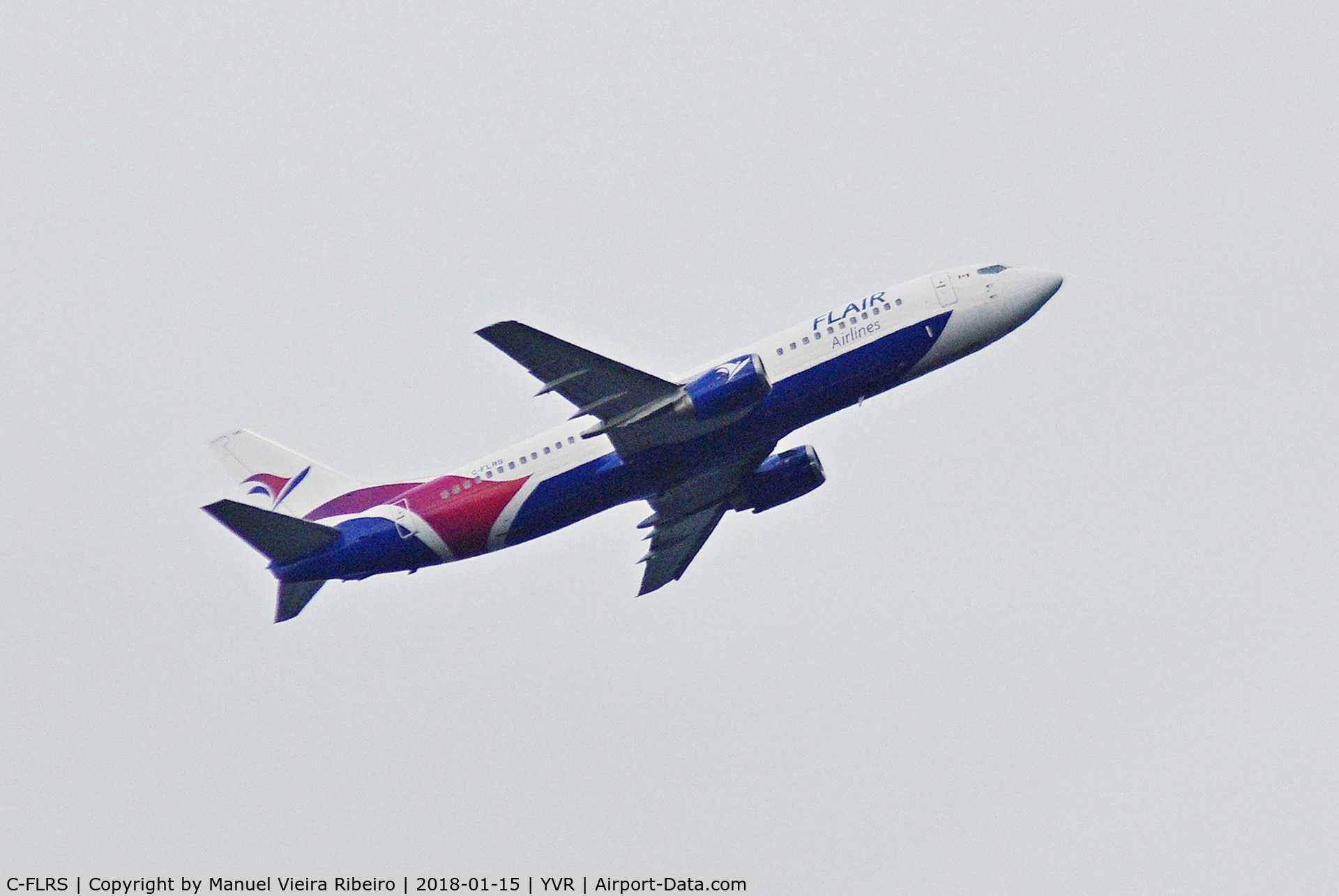 C-FLRS, 1998 Boeing 737-490 C/N 28888, Flair departure to Kelowna