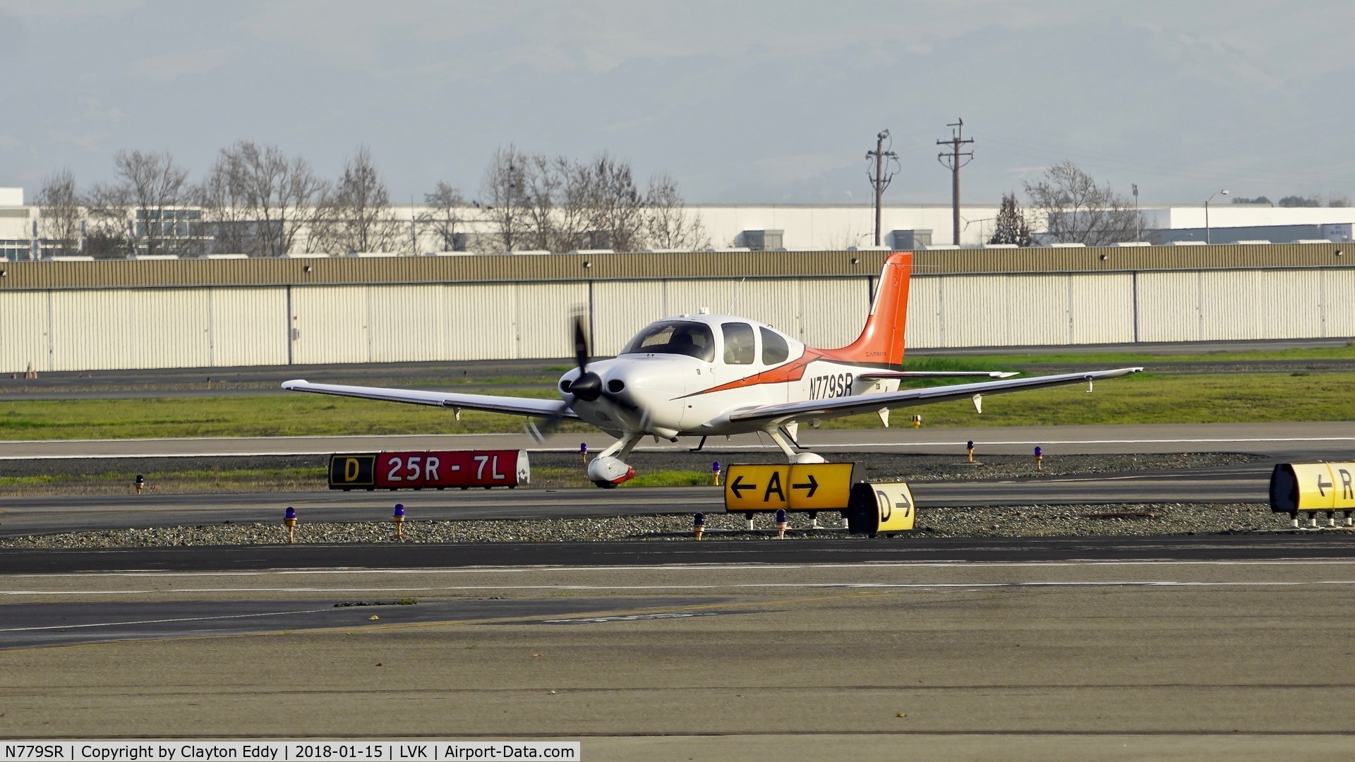 N779SR, 2014 Cirrus SR22T C/N 0961, Livermore Airport California 2018.