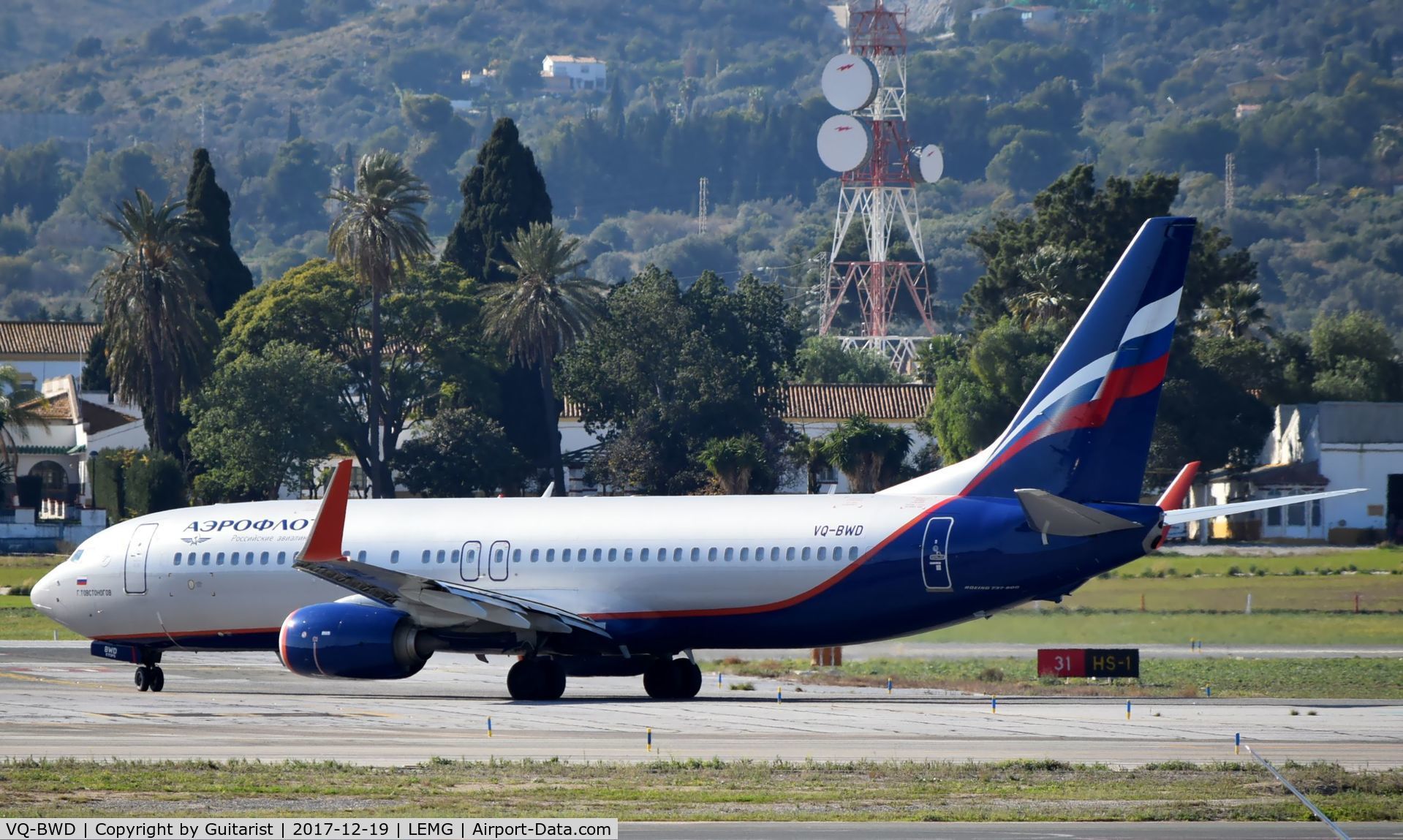 VQ-BWD, 2015 Boeing 737-8LJ C/N 41211, At Malaga