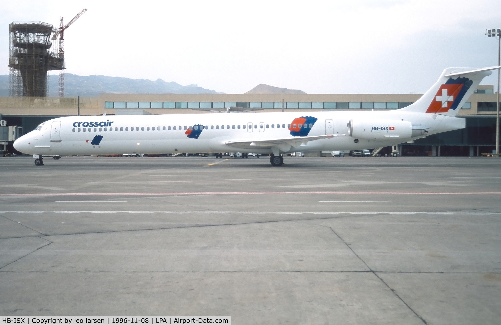 HB-ISX, 1989 McDonnell Douglas MD-83 (DC-9-83) C/N 49844, Las Palmas 8.11.1996