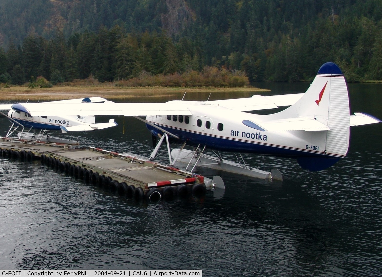 C-FQEI, 1960 De Havilland Canada DHC-3 Turbo Otter C/N 397, Air Nootka DHC3 Otter at its base in Gold River, BC.