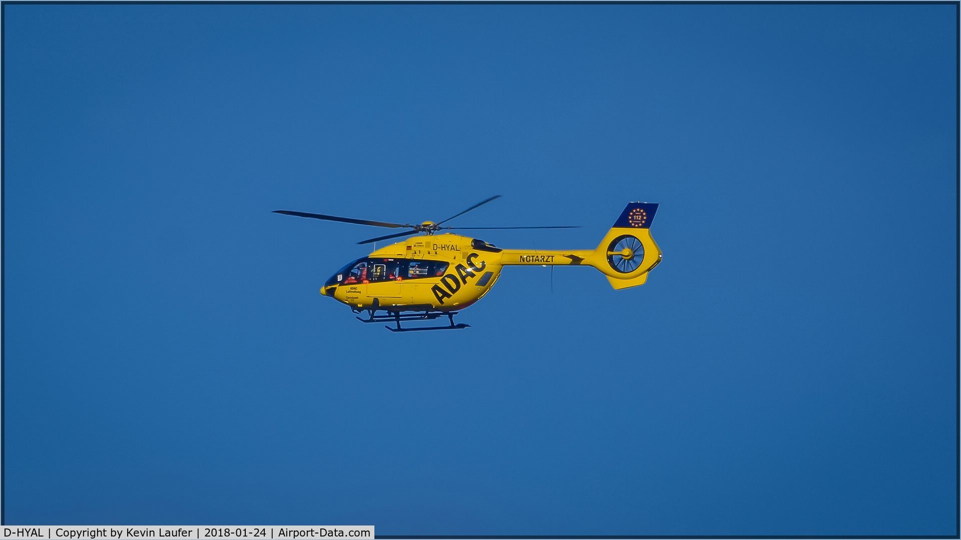 D-HYAL, 2017 Airbus Helicopters H-145 (BK-117D-2) C/N 20131, Christoph 22 over Günzburg.