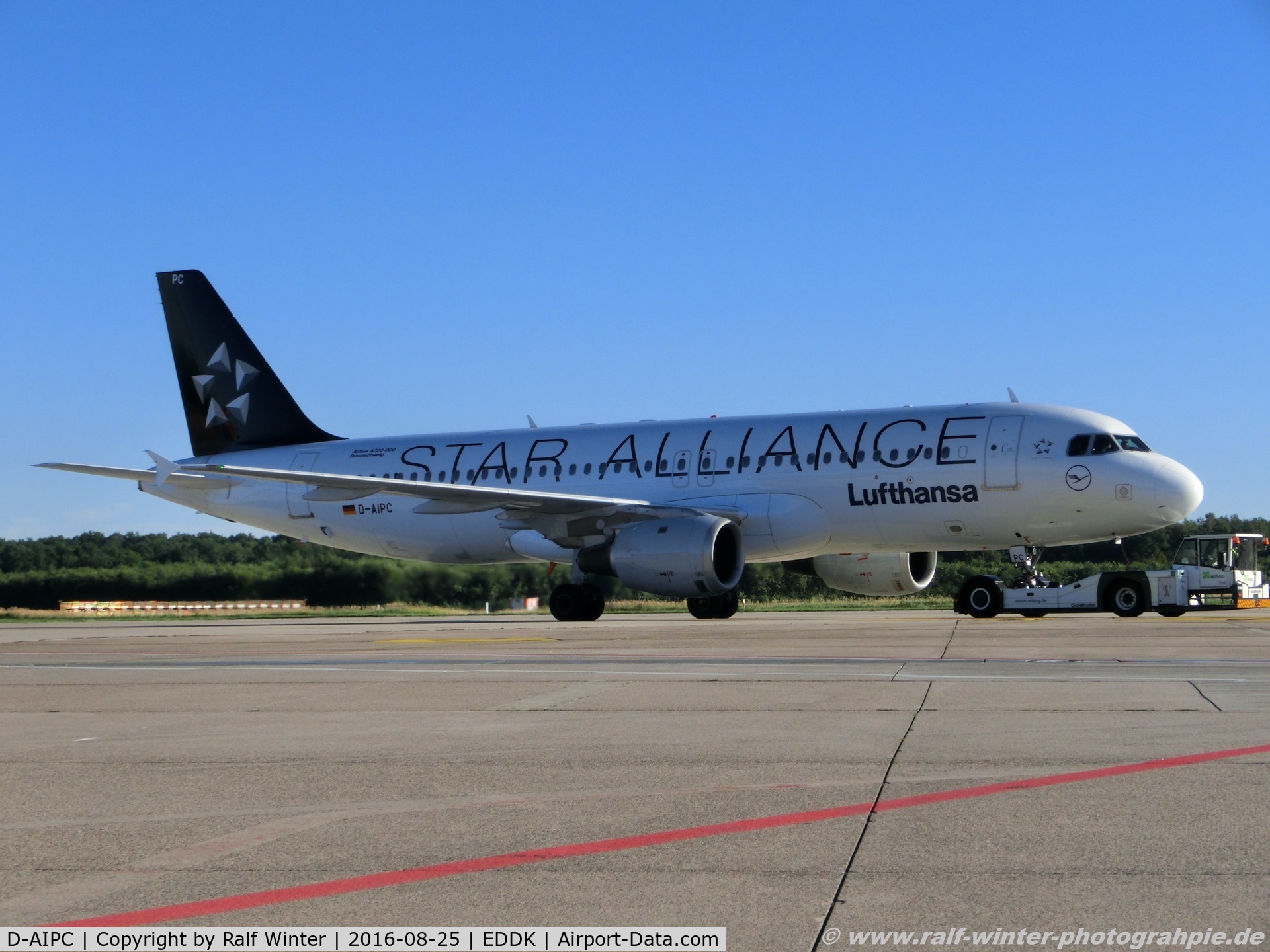 D-AIPC, 1989 Airbus A320-211 C/N 0071, Airbus A320-211 - LH DLH Lufthansa 'Braunschweig' Star Alliance Livery - 71 - D-AIPC - 25.08.2016 - CGN